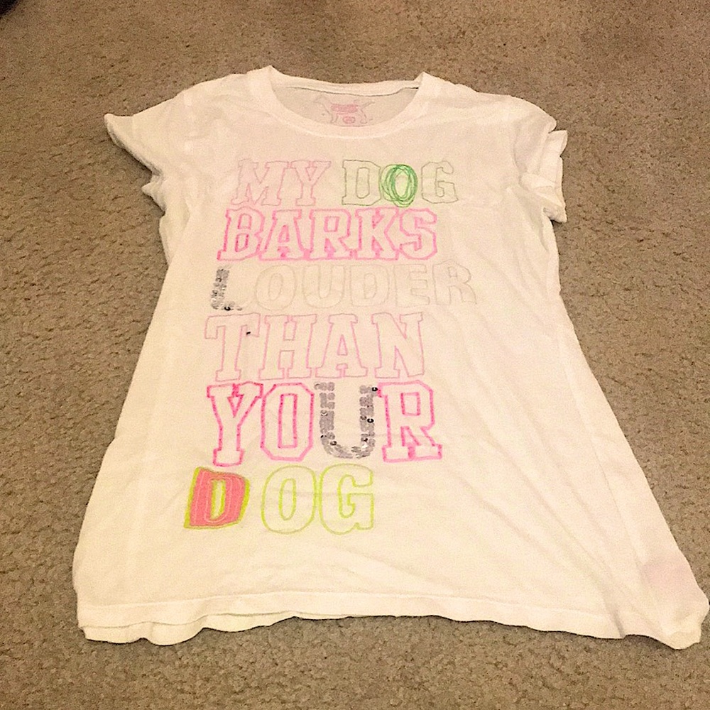 PINK medium dog lover tshirt